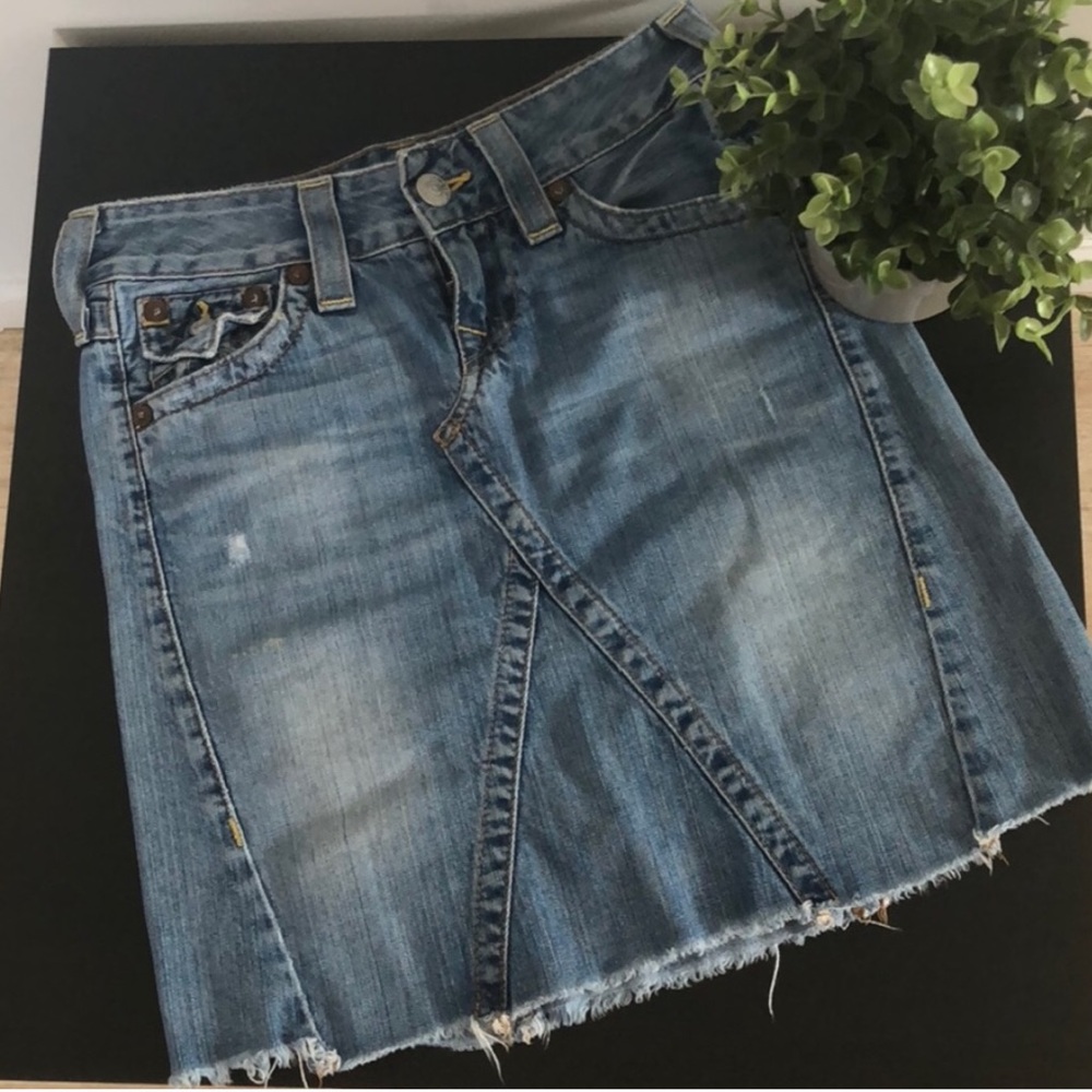 True Religion Denim Skirt, Size 24